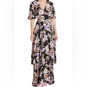 AFRM Floral Open Back Maxi Dress
